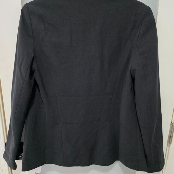 Trouvé Black Open-Front Blazer – Size M Tailored Structured Jacket - Picture 8 of 9